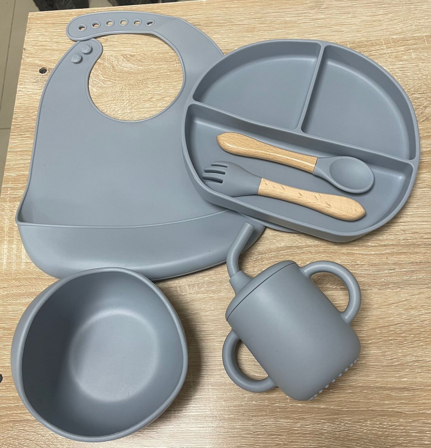 Set de vajilla en silicona para bebés 👶🏻🍼
