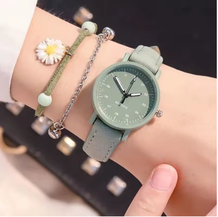 Reloj para Dama y Pulsera Margarita 🌼