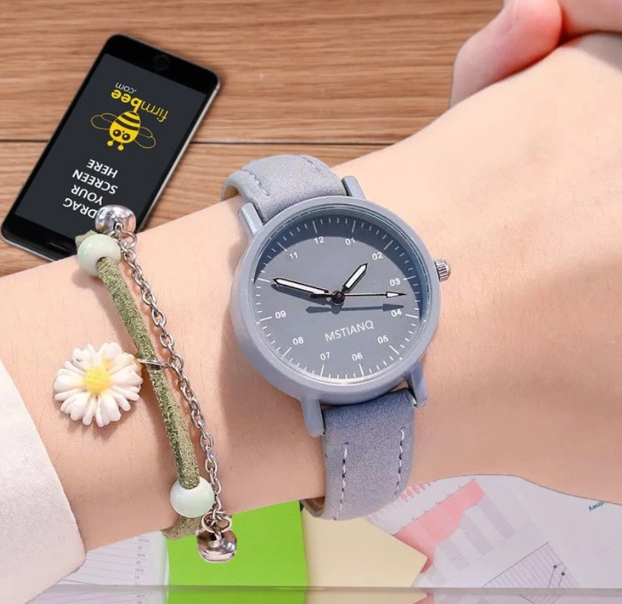 Reloj para Dama y Pulsera Margarita 🌼