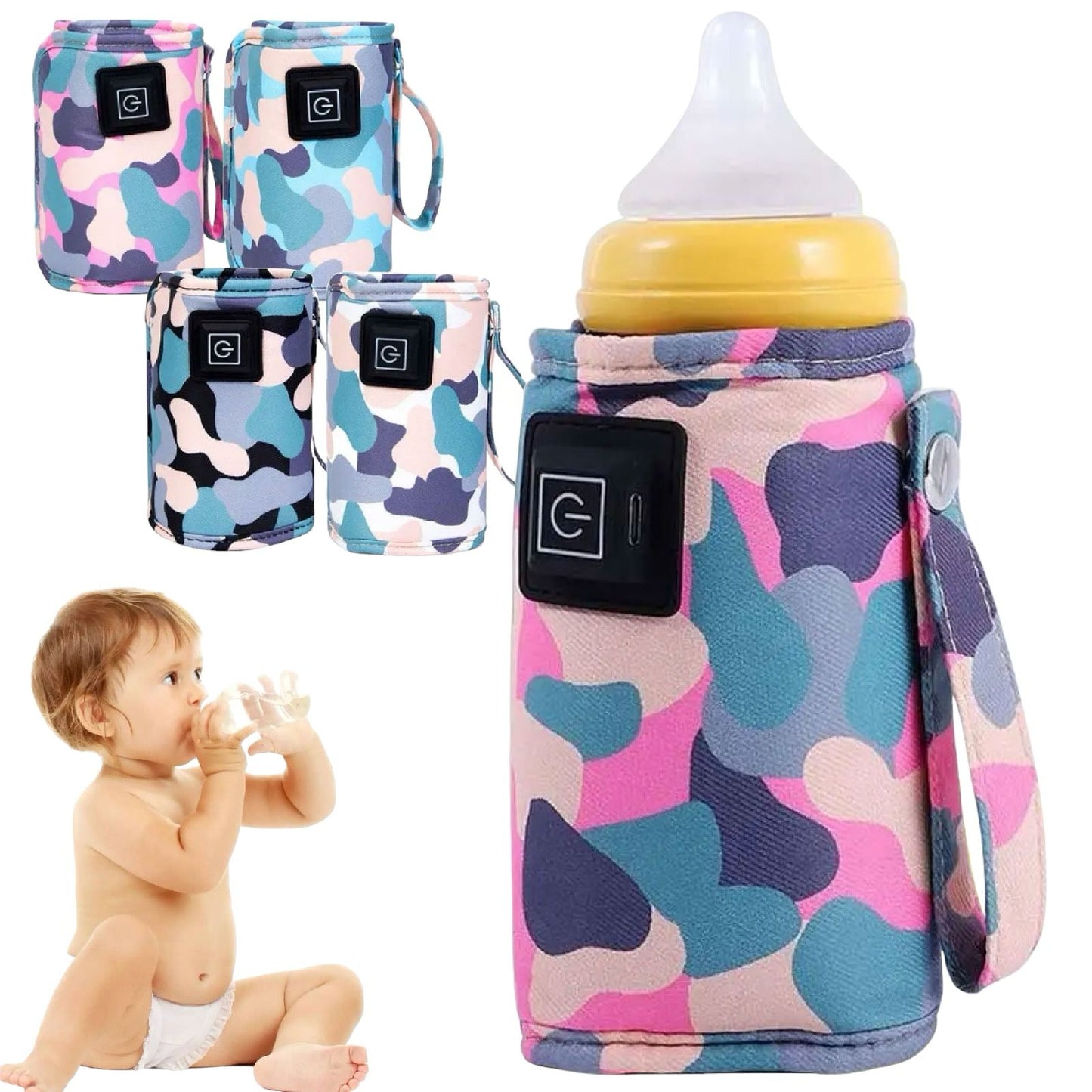 🍼 Duo Perfecto: Extractor & Calentador de tetero Portátil ✨👶🏻