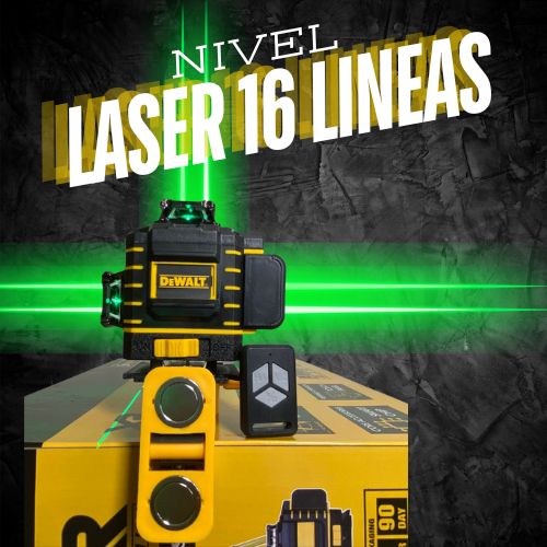 Nivel Láser DEWALT 16 Líneas 360° – Precisión Profesional en Cada Medición