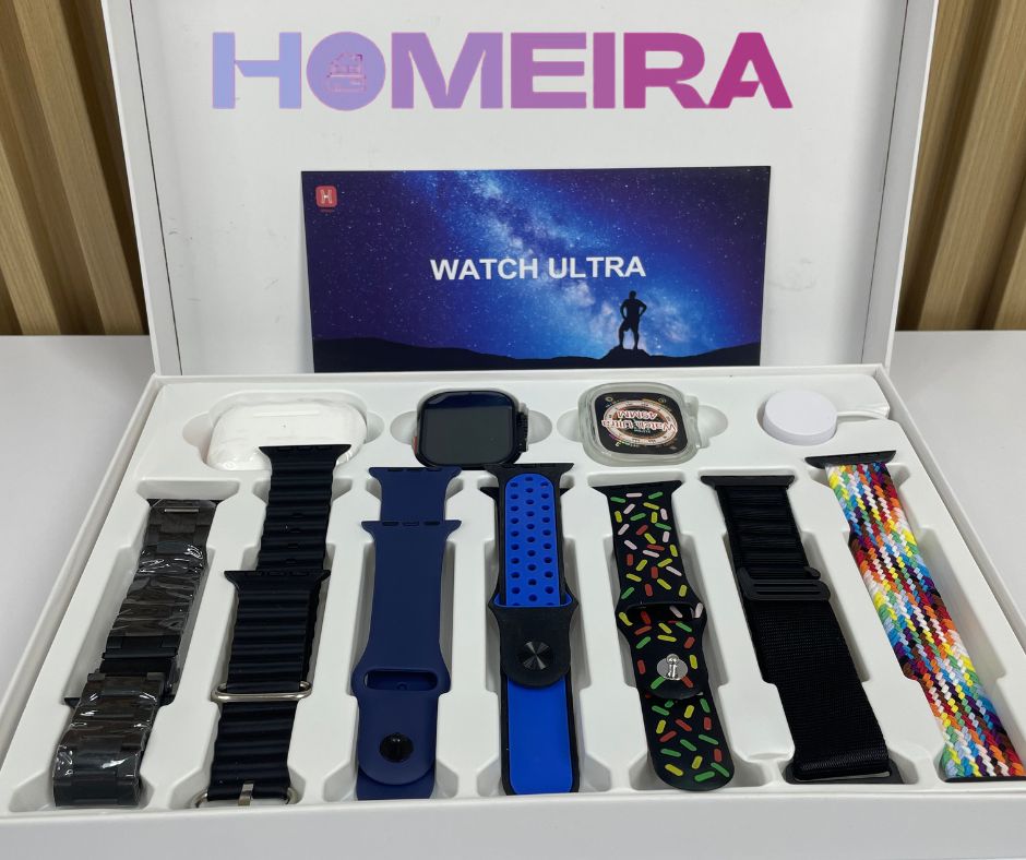 Smartwatch I20 Ultra Max ⌚+ 7 correas de colores.