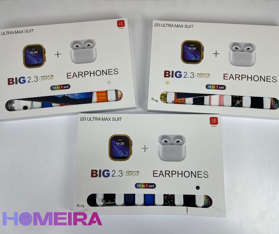 Smartwatch I20 Ultra Max ⌚+ 7 correas de colores.