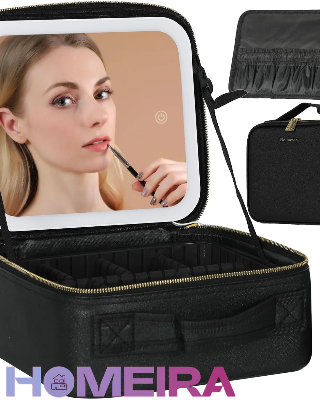 Cosmetiquera Profesional y Portátil con Espejo LED💄