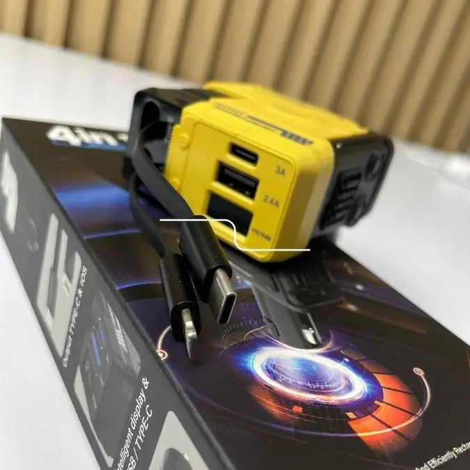 Cargador retráctil 4 en 1 🔌