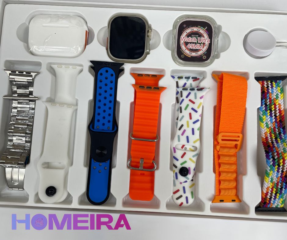 Smartwatch I20 Ultra Max ⌚+ 7 correas de colores.