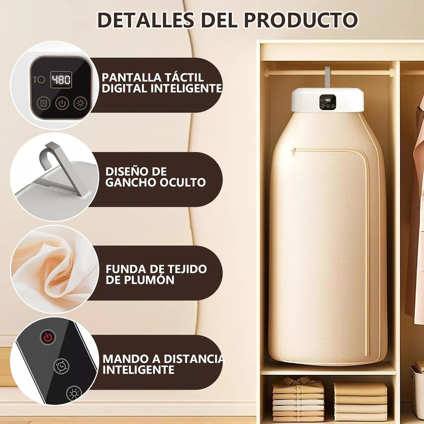 Secador de Ropa Portátil TurboSec: ¡Seca tu ropa más rápido y sin complicaciones! 👕🎐