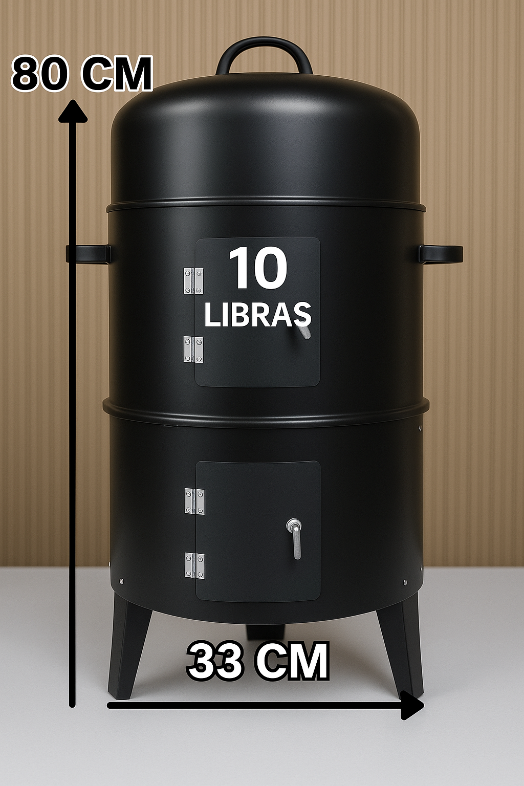 Asador Barril Portátil 3 En 1 ¡Ahumador!🍖