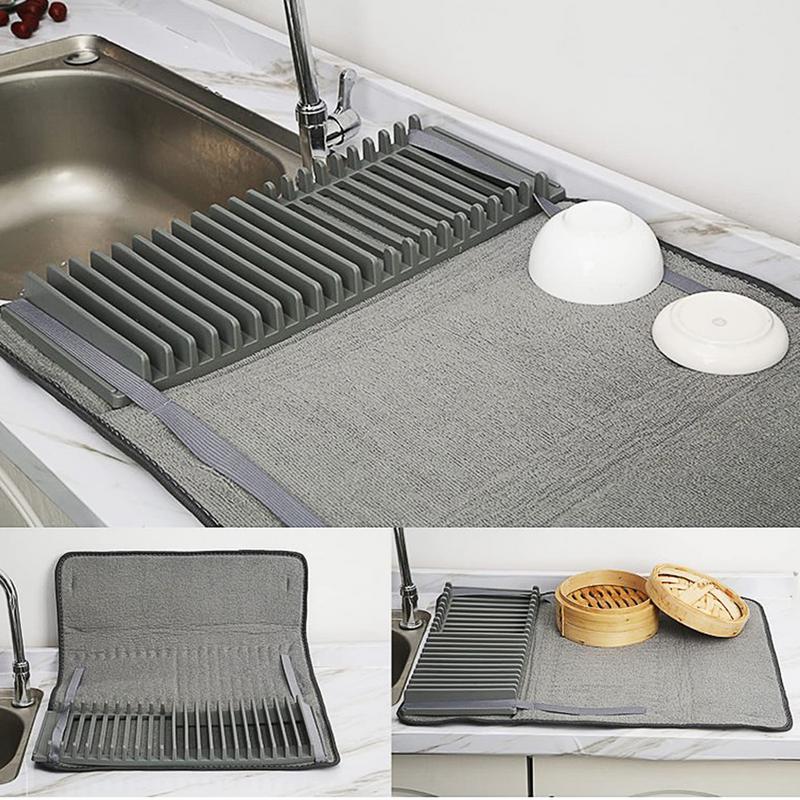 ¡Mantén tu cocina seca y ordenada! Escurridor Tapete Absorbente 🍽️