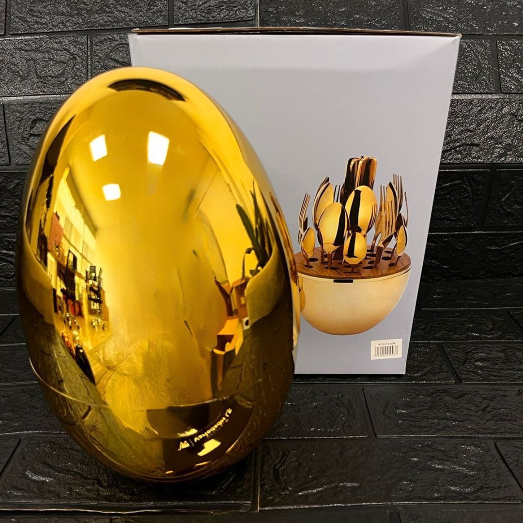 Set de Cubiertos de Lujo x24 Piezas con Escurridera ¡Elegancia y Durabilidad en tu Mesa!