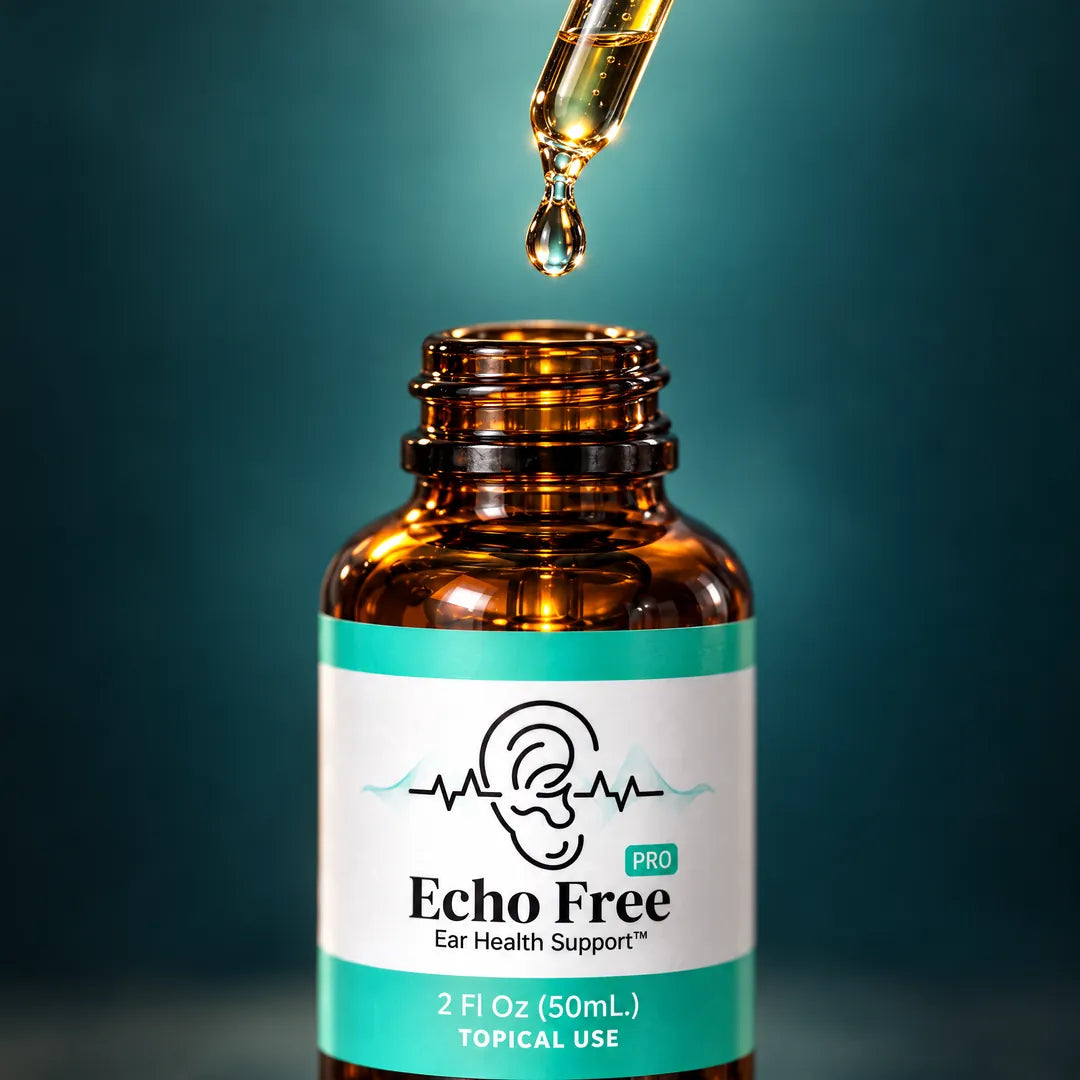Gota de Echo Free en la punta del gotero