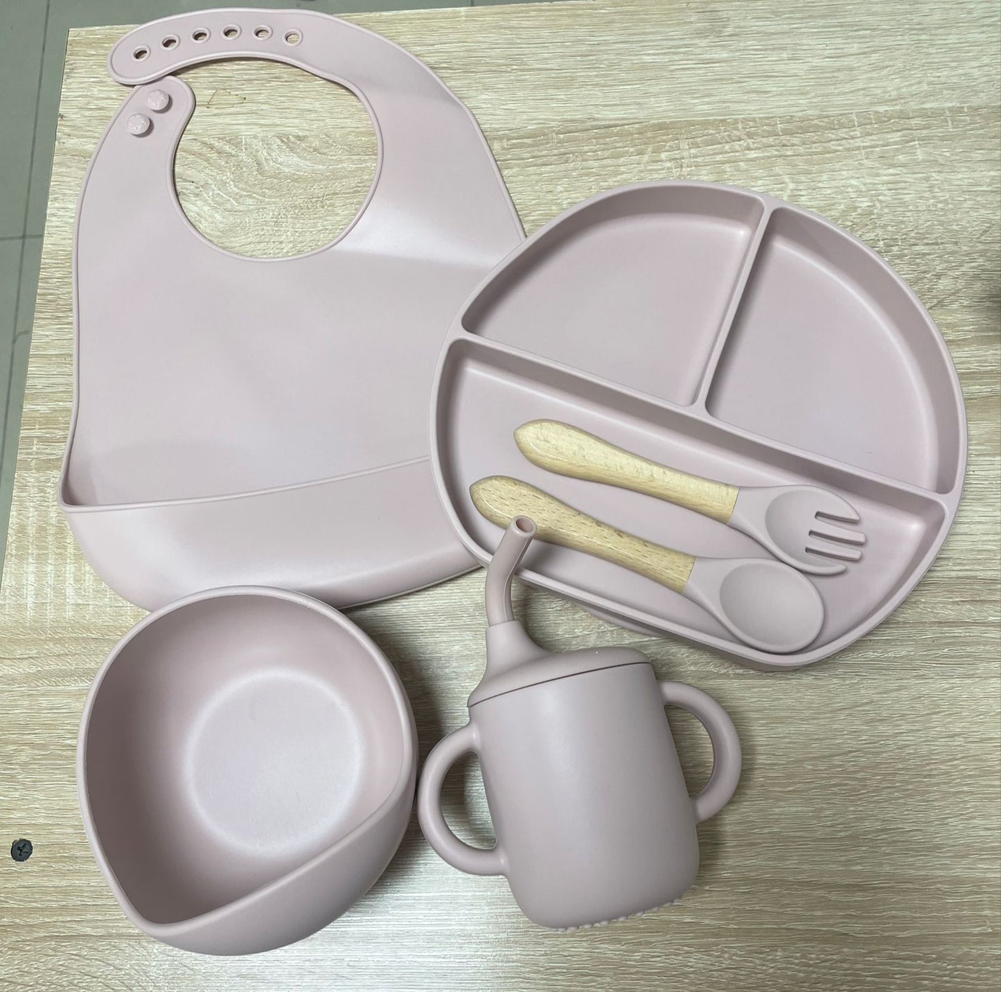 Set de vajilla en silicona para bebés 👶🏻🍼