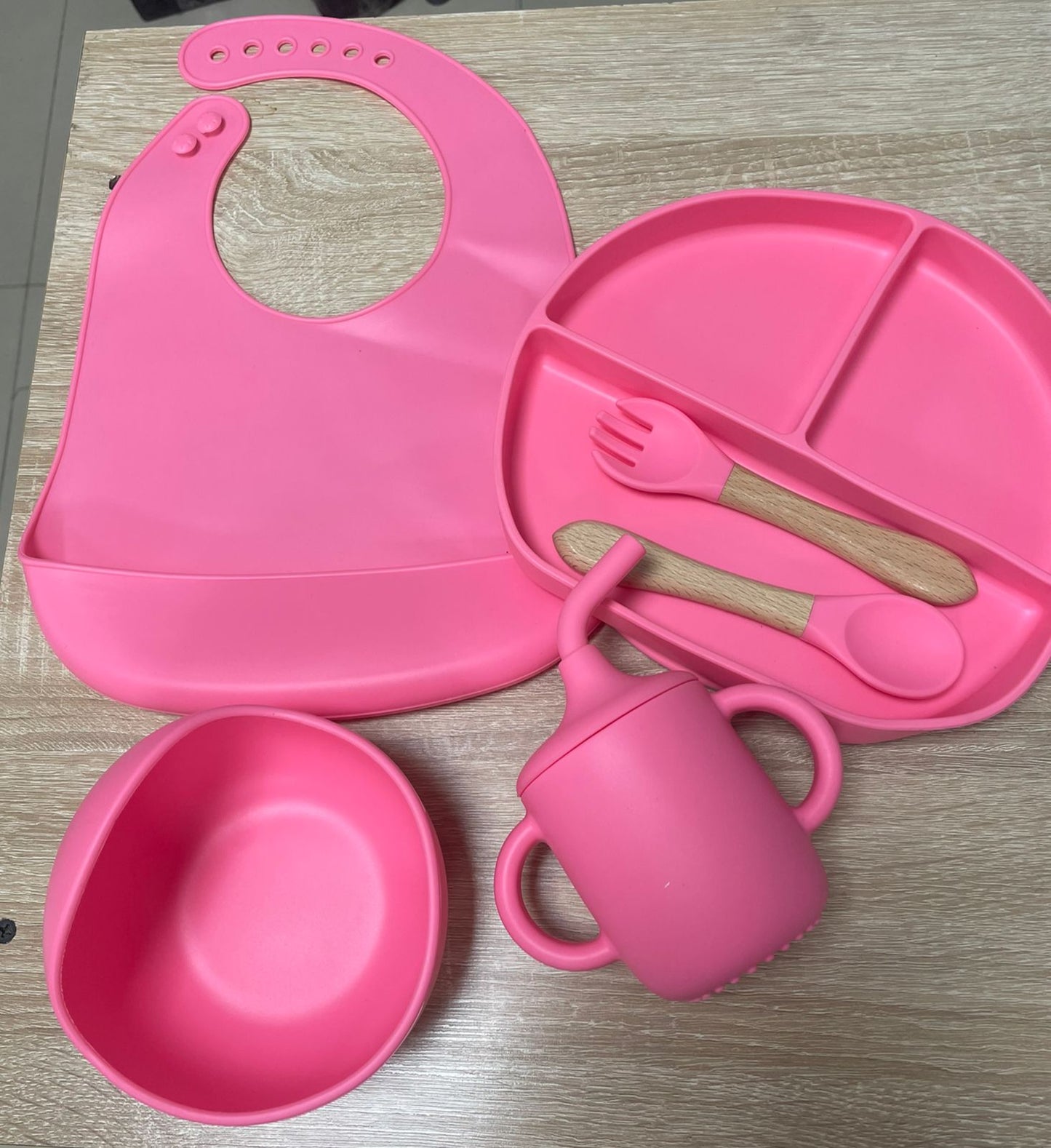 Set de vajilla en silicona para bebés 👶🏻🍼