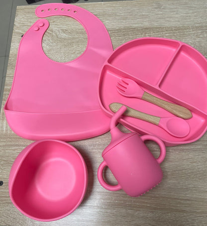 Set de vajilla en silicona para bebés 👶🏻🍼