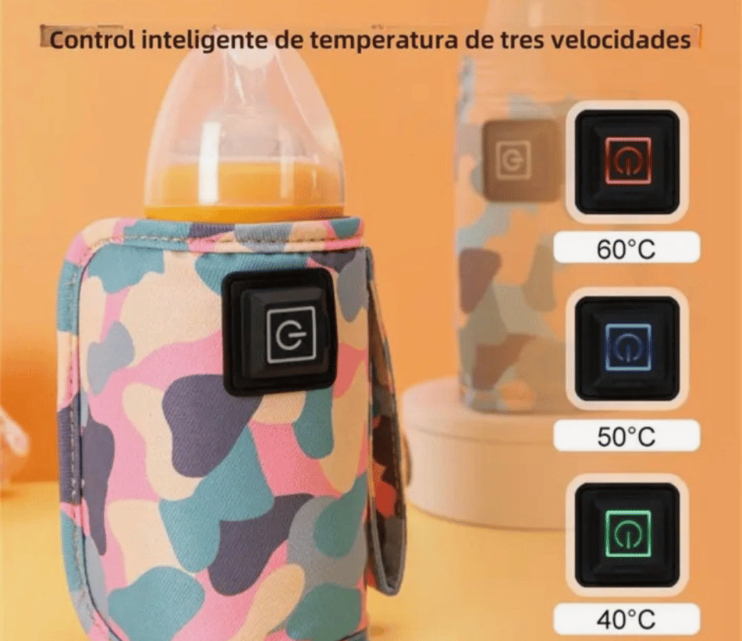 Calentador portátil para tetero con carga USB