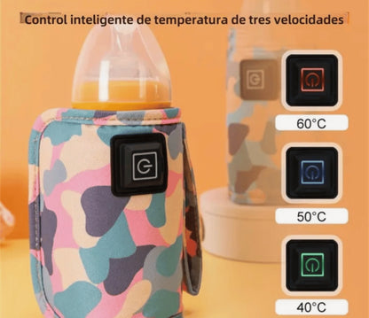 Calentador portátil para tetero con carga USB