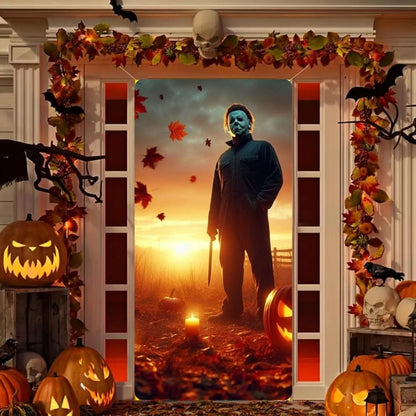 FORRO FUNDA PARA PUERTA HALLOWEN 🎃