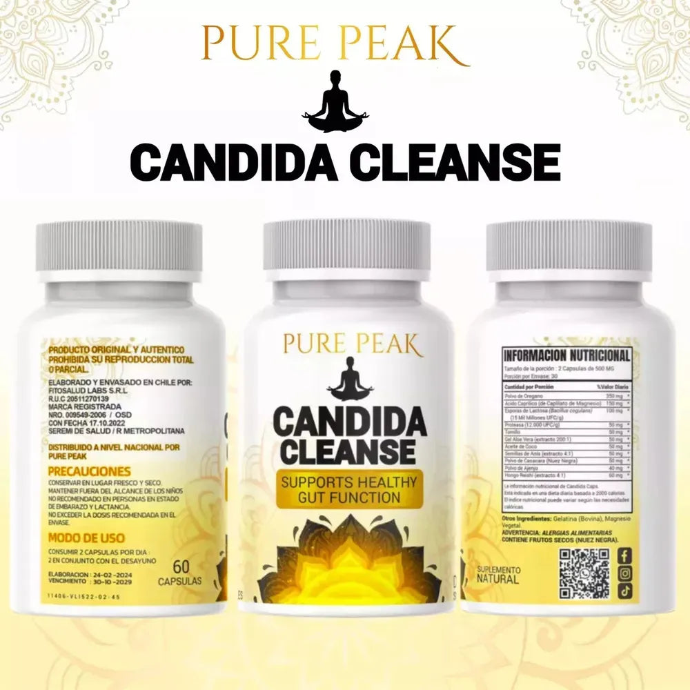 2X1 Cándida Cleanse® 🍽️ Reduce antojos, hinchazón y fatiga