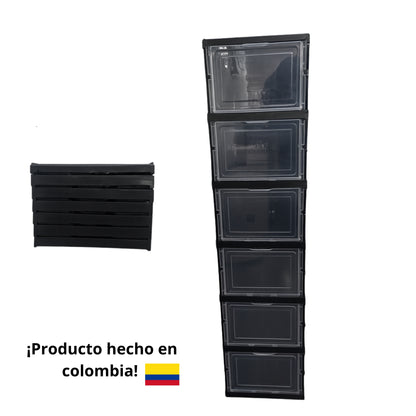 ¡Organiza tus zapatos y mercado! ahorra espacio👟🍎 mueble plegable 6 niveles