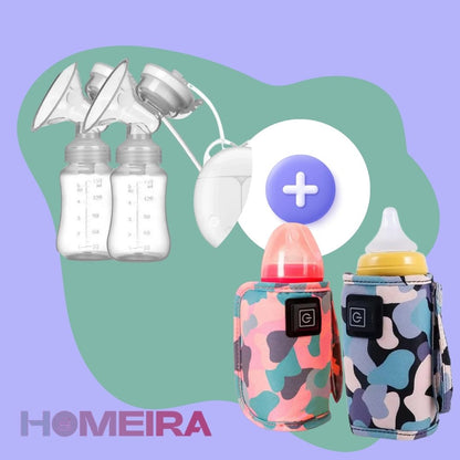 🍼 Duo Perfecto: Extractor & Calentador de tetero Portátil ✨👶🏻