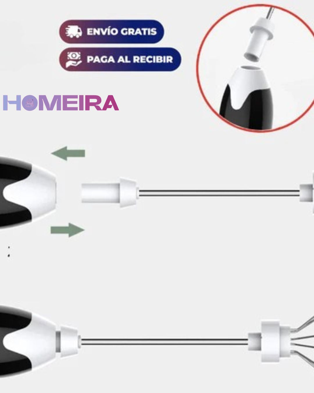 Espumador de leche y Multi funcional recargable 🥛