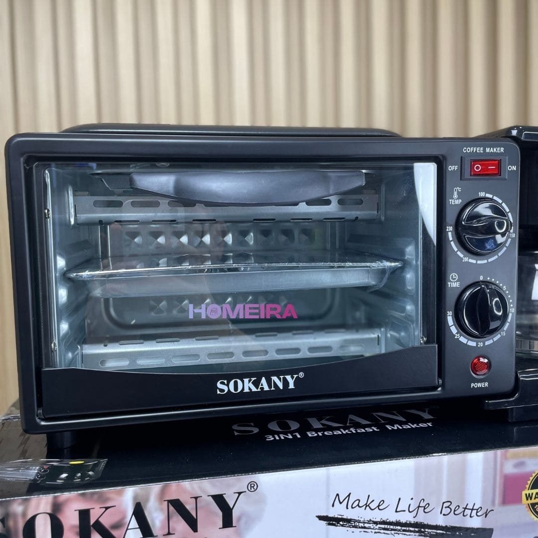 Horno, Café y Parrilla 3 en 1 🔥Despertar Sin Complicaciones 🌞