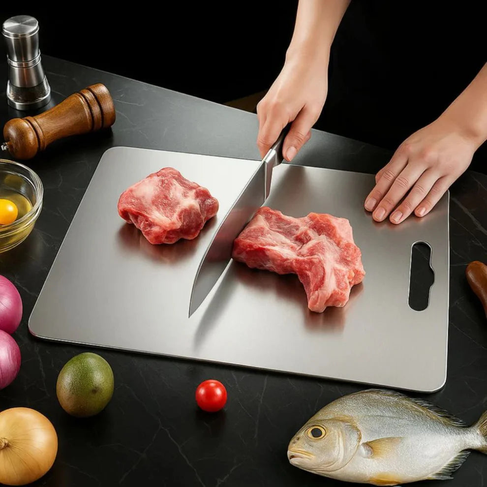 SteelBoard™ – La tabla de picar en acero inoxidable que dura para toda la vida