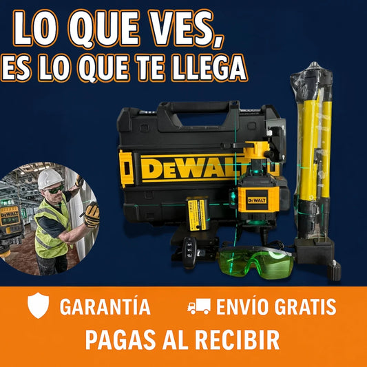 Nivel Láser DEWALT 16 Líneas 360° – Precisión Profesional en Cada Medición