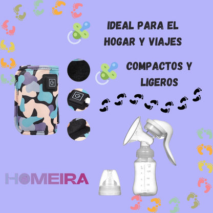 🍼 Duo Perfecto: Extractor & Calentador de tetero Portátil ✨👶🏻