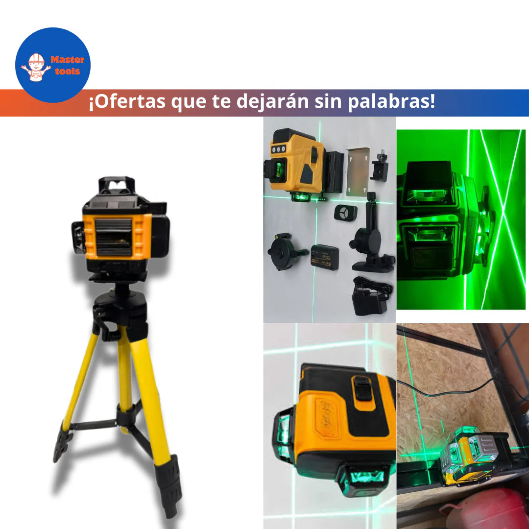 Nivel Láser DEWALT 16 Líneas 360° – Precisión Profesional en Cada Medición