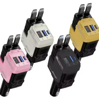 Cargador retráctil 4 en 1 🔌