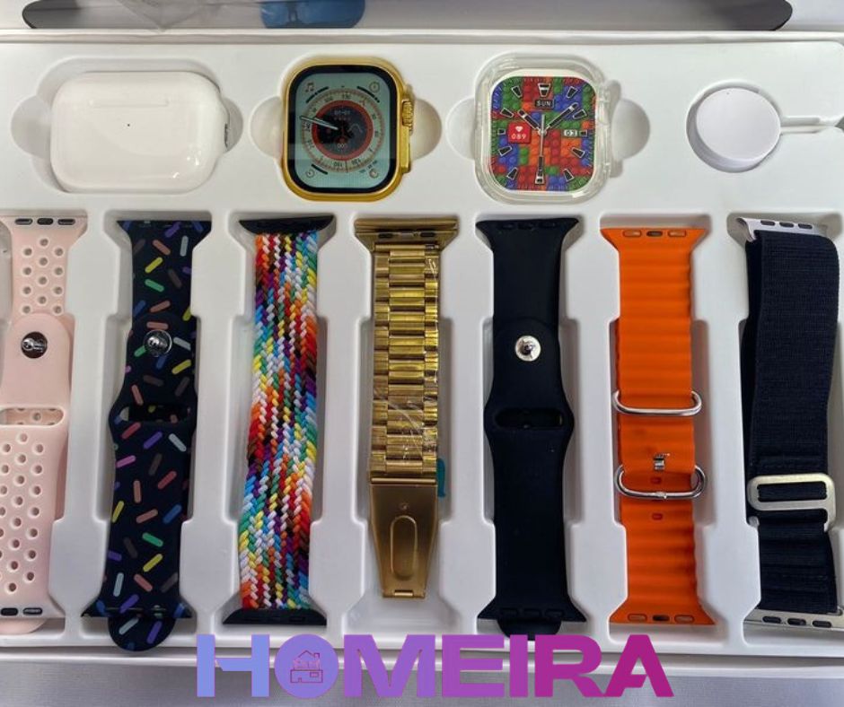 Smartwatch I20 Ultra Max ⌚+ 7 correas de colores.