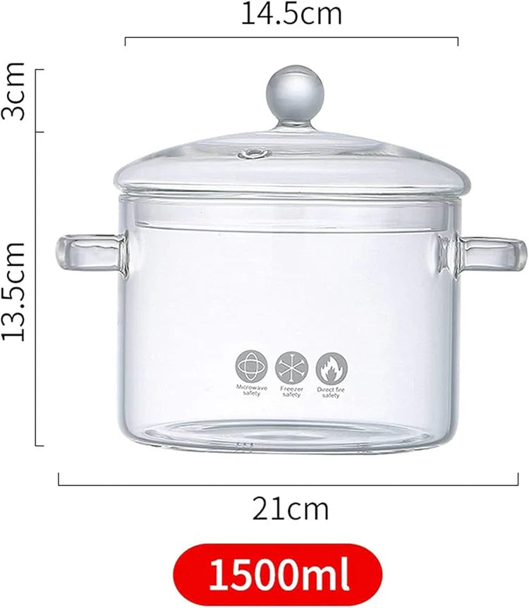Olla De Vidrio Templado Premium 🍲