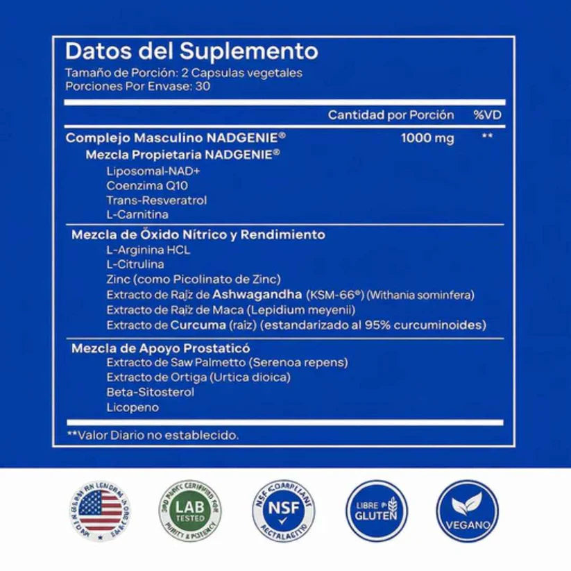 Selerb NAD+ For Men Pro: fórmula pensada para hombres que buscan rendir mejor