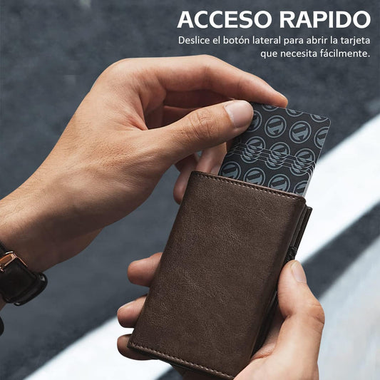 Billetera de Cuero Antirrobo – Seguridad y Estilo en un Solo Diseño
