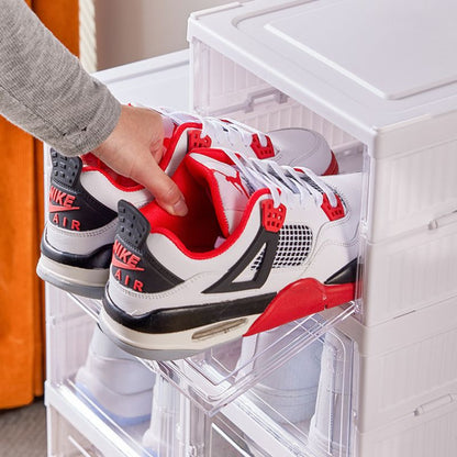 ¡Organiza tus zapatos y mercado! ahorra espacio👟🍎 mueble plegable 6 niveles