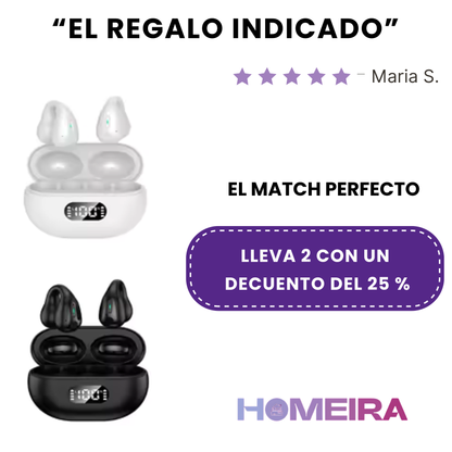 Auriculares Ambie con Pantalla LED: 👂🏻Audio Seguro, Cómodo y Estilo en Movimiento 💜