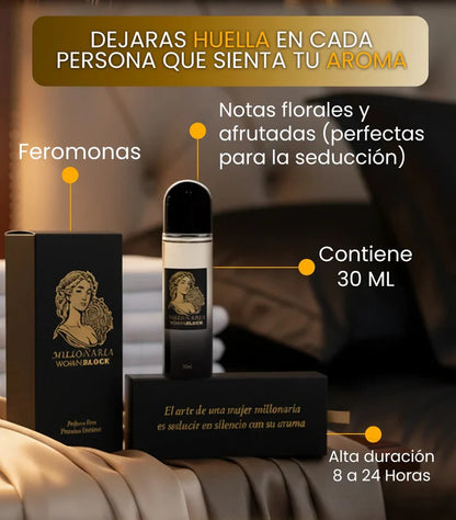 MILLONARIA – Perfume con Feromonas para Ropa Íntima que Despierta Tu Atractivo Natural