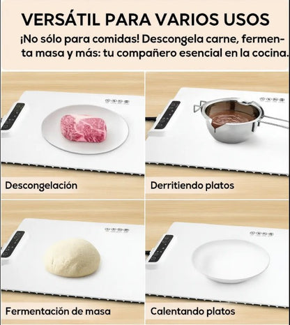 Tapete Calentador De Comida-Mantén tus platos calientes y listos en todo momento