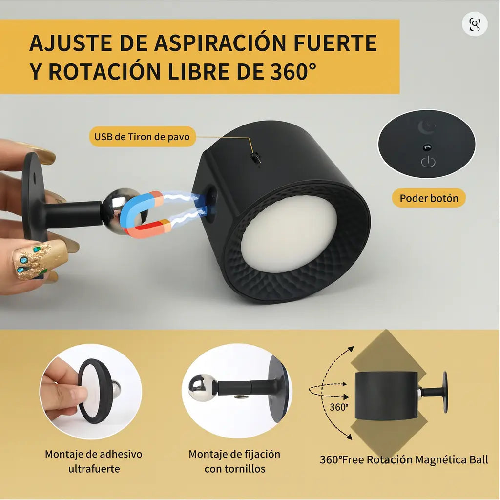 Lámpara LED 360° – Iluminación completa, moderna y de bajo consumo