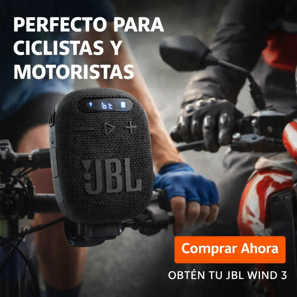 Parlante Bluetooth JBL WIND 3 – Sonido Potente y Portátil para Disfrutar tu Música en Cualquier Lugar 🎶