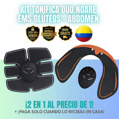 Kit Tonificador EMS 2 en 1 para Glúteos y Abdomen – Estimula y activa tus músculos desde casa