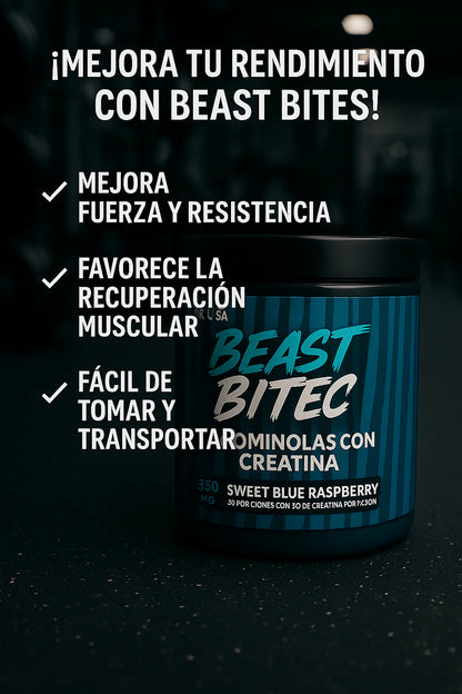🦍 Beast Bites: Creatina en Gomitas para Potenciar tu Rendimiento