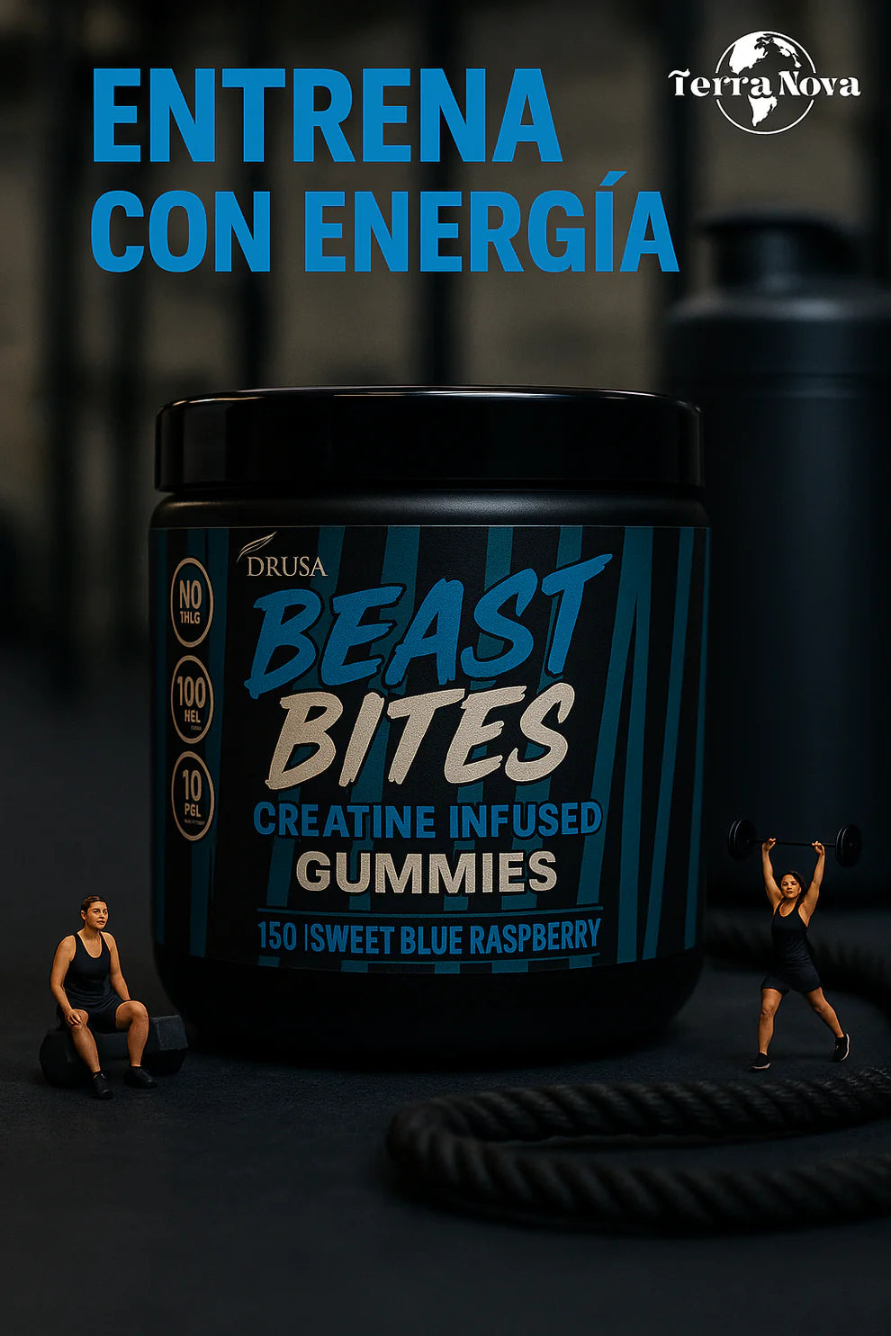 🦍 Beast Bites: Creatina en Gomitas para Potenciar tu Rendimiento