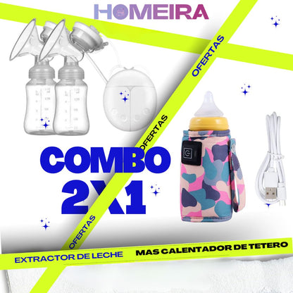 🍼 Duo Perfecto: Extractor & Calentador de tetero Portátil ✨👶🏻