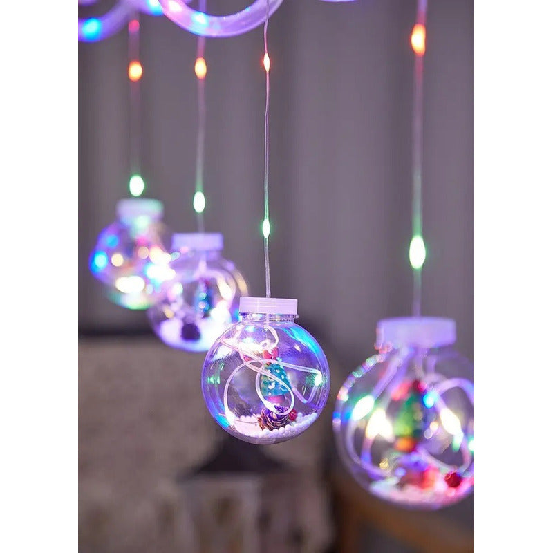Navidad Multicolor Cascada Aros/bolas 🎄