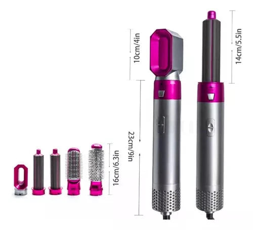 ✨ Todo lo que tu cabello necesita, en un solo cepillo 5 en 1