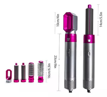 ✨ Todo lo que tu cabello necesita, en un solo cepillo 5 en 1