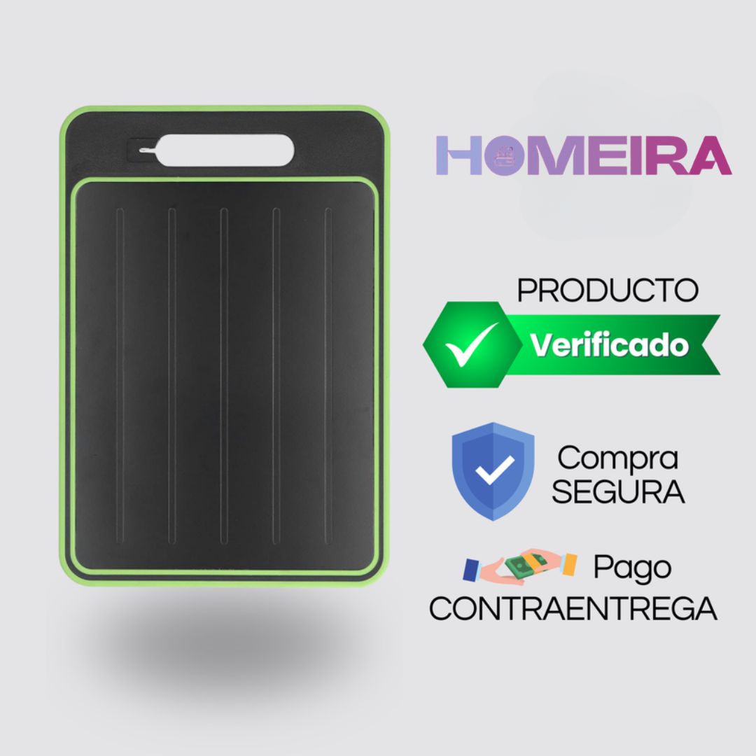 Tabla 4 en 1: Descongela en ½ tiempo + Pica, Afila y Ralla – una cocina más práctica ya mismo