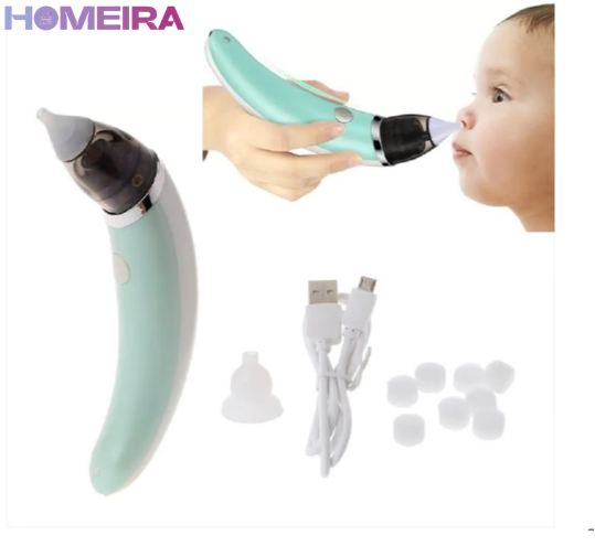 Aspirador Nasal Eléctrico🤧: Alivio Seguro y Rápido para la Congestión de tu Bebé 👶🏻